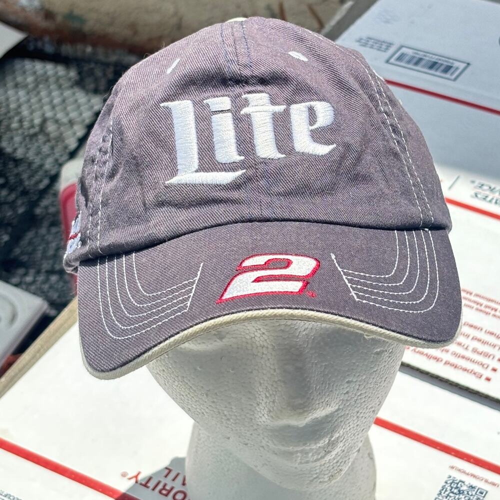 Gray & Red Lite 2 Nascar Men's Hat